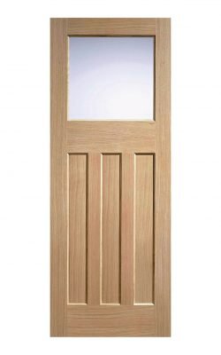 LPD 1930's Oak 4 Panel Internal Glazed DoorLPD 1930's Oak 4 Panel Internal Glazed Door