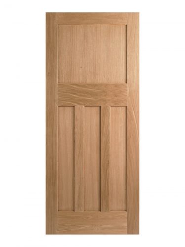 LPD 1930's Oak 4 Panel Unfinished Internal Door