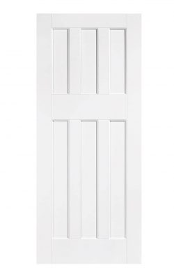 LPD White DX 60s Style FD30 Fire DoorLPD White DX 60s Style FD30 Fire Door