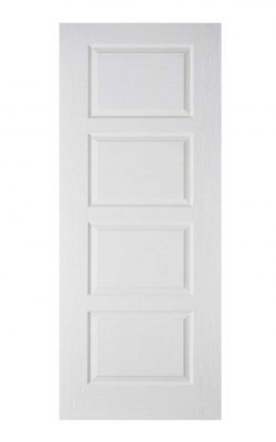 LPD White Moulded Contemporary 4-Panel FD30 Fire DoorLPD White Moulded Contemporary 4-Panel FD30 Fire Door