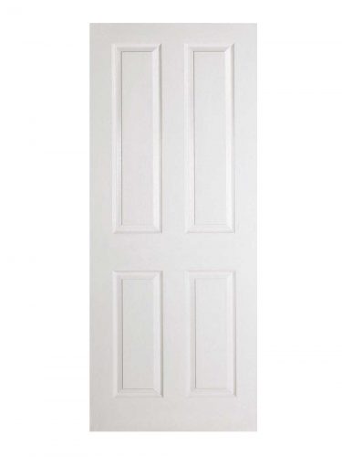 LPD White Moulded Textured 4-Panel FD30 Fire Door