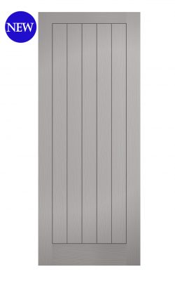 LPD Grey Moulded Textured Vertical 5P FD30 Fire DoorLPD Grey Moulded Textured Vertical 5P FD30 Fire Door