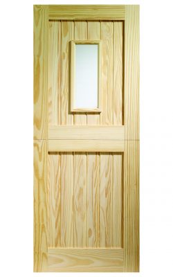 XL Joinery Stable 1 Light Clear Pine (Dowelled) Clear Glazed External DoorXL Joinery Stable 1 Light Clear Pine (Dowelled) Clear Glazed External Door