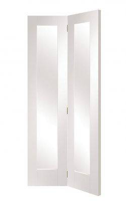 XL Joinery Pattern 10 Bi-Fold White Primed Clear Internal Glazed DoorXL Joinery Pattern 10 Bi-Fold White Primed Clear Internal Glazed Door
