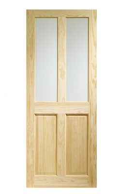 XL Joinery Victorian 4 Panel Clear Pine Clear Internal Glazed DoorXL Joinery Victorian 4 Panel Clear Pine Clear Internal Glazed Door