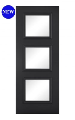 LPD Antwerp Primed Black 3 Light Internal Glazed DoorLPD Antwerp Primed Black 3 Light Internal Glazed Door