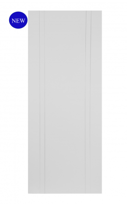 Mendes Capri White Primed Flush Grooved Internal DoorMendes Capri White Primed Flush Grooved Internal Door