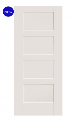 Mendes Contemporary Deluxe White Primed 4 Panel Internal DoorMendes Contemporary Deluxe White Primed 4 Panel Internal Door