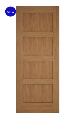 Mendes Contemporary Un-Finished Oak 4 Panel Internal DoorMendes Contemporary Un-Finished Oak 4 Panel Internal Door