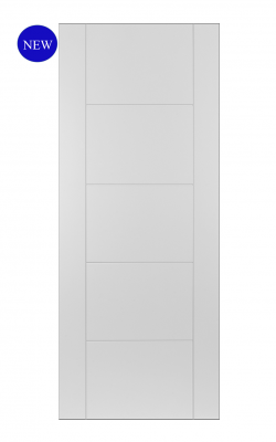 Mendes ISEO Flush Grooved White Primed FD30 Fire DoorMendes ISEO Flush Grooved White Primed FD30 Fire Door