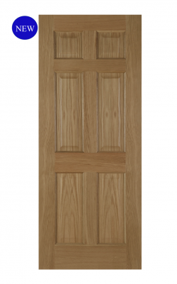 Mendes Recessed Un-Finished Oak 6 Panel FD30 Fire DoorMendes Recessed Un-Finished Oak 6 Panel FD30 Fire Door