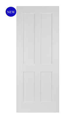 Mendes Shaker White Primed 4 Panel Internal DoorMendes Shaker White Primed 4 Panel Internal Door